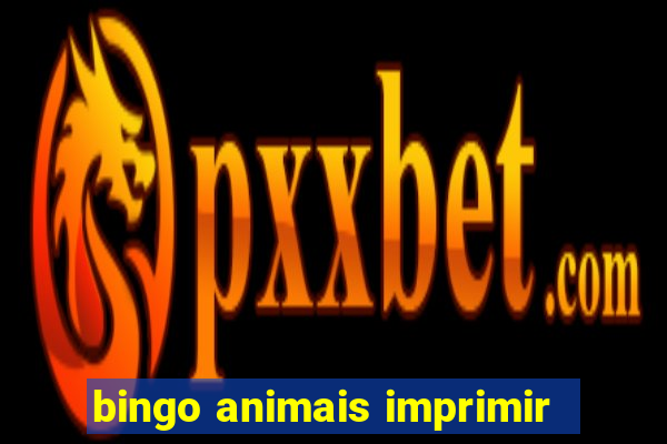 bingo animais imprimir